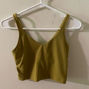 LULULEMON GREEN ALIGN TANK TOP SIZE 4 NO PADS